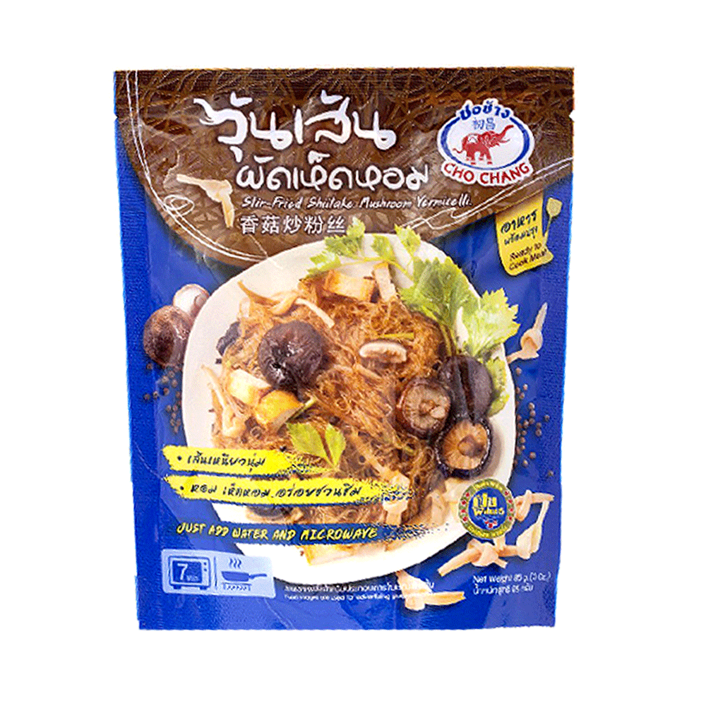 Ready to Cook Stir Fried Shiitake Mushroom vermicelli CHO CHANG Brand - 85g.